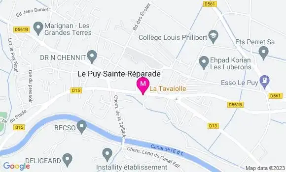 Localisation Restaurant  La Tavaiolle