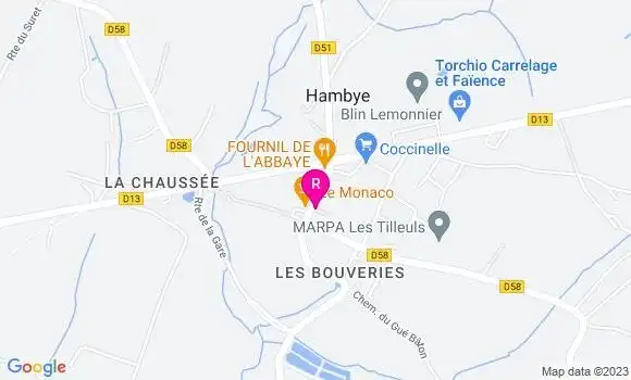 Localisation Restaurant  L