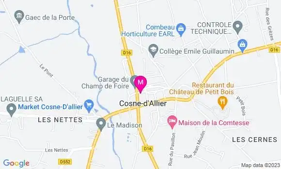 Localisation Restaurant  L