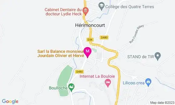 Localisation Restaurant  La Balance