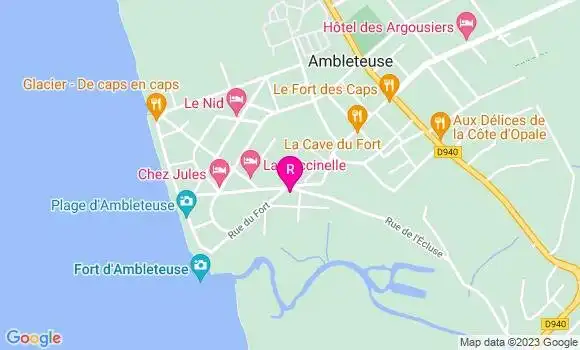 Localisation Café Les Baigneurs