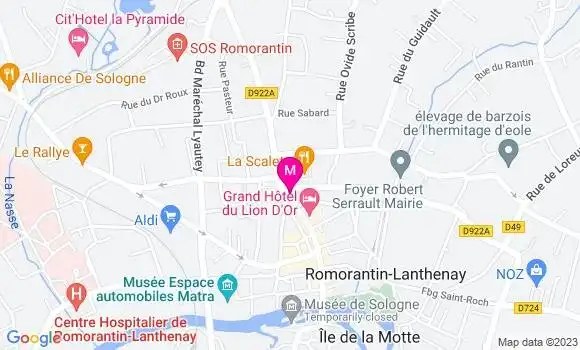 Localisation Restaurant  La Belle Epoque