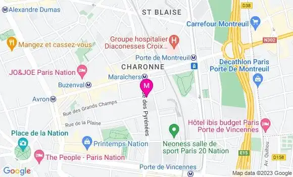 Localisation Restaurant  Odette et Charlus