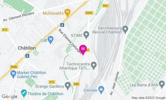 Localisation Restaurant  Les Nouveaux Cheminots