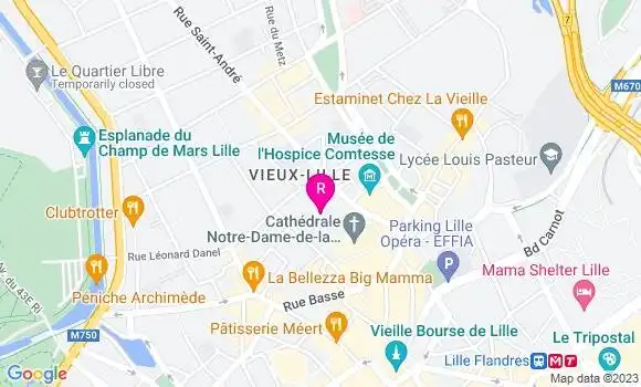Localisation Restaurant  Estaminet au Vieux de la Vieille