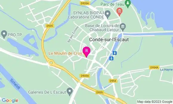 Localisation Restaurant  Le Moulin de Croy
