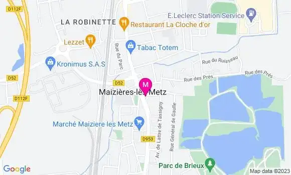 Localisation Pizzeria La Romana