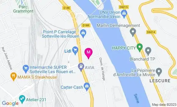 Localisation Le Bistrot du Halage