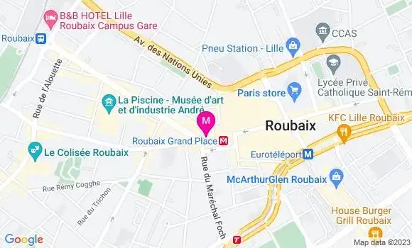 Localisation Brasserie Le Métropole