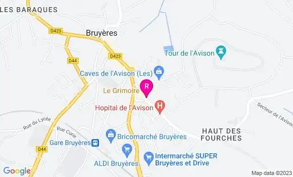 Localisation Pizzeria Le Grimoire