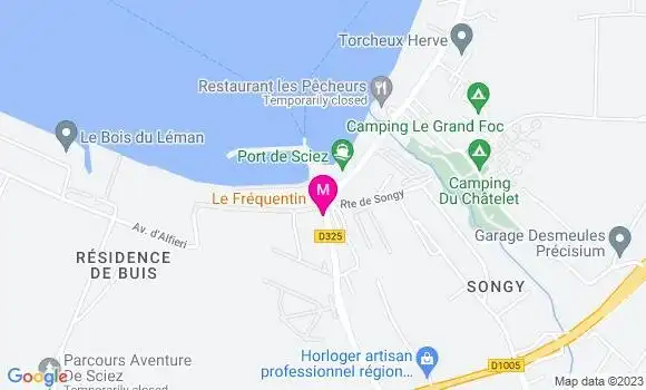 Localisation Restaurant  Le Fréquentin