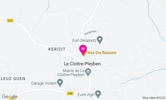 Localisation Restaurant  Aux Dix Raisons