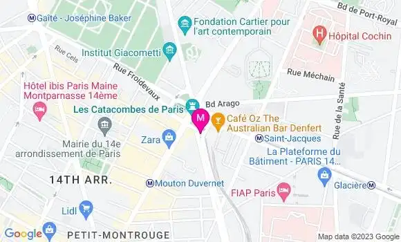 Localisation Brasserie Le Lakanal