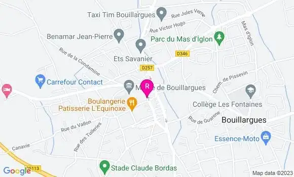 Localisation Café Restaurant des Arts