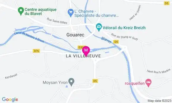 Localisation Restaurant  Milin Ruz