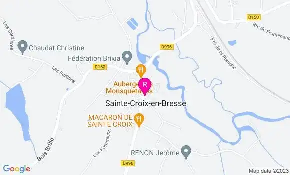 Localisation Auberge des Mousquetaires