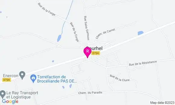Localisation Restaurant  Au P