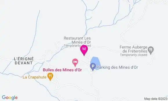 Localisation Restaurant  Les Mines d