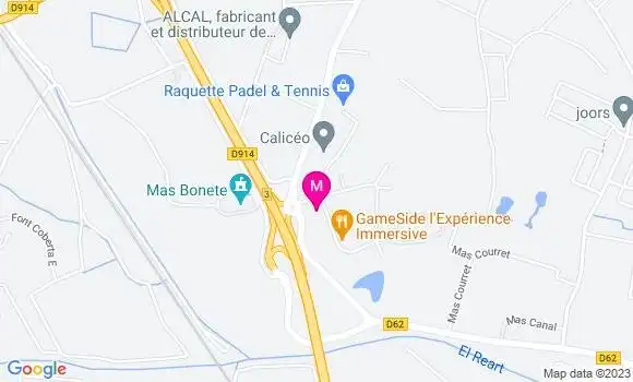 Localisation Restaurant  L