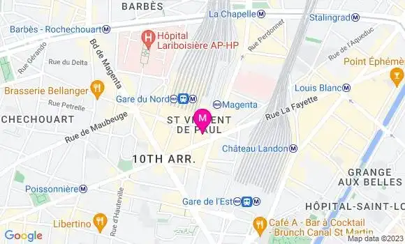 Localisation Restaurant  Le Cadran du Nord