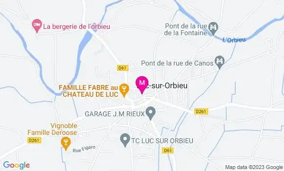 Localisation Restaurant  La Luciole