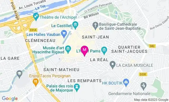 Localisation Restaurant  La Suite