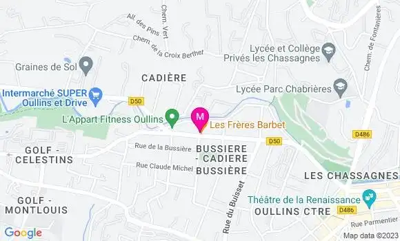 Localisation Restaurant  Les Frères Barbet