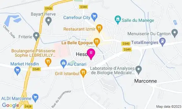 Localisation Restaurant la Breteche