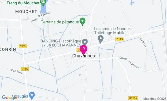 Localisation Auberge Klub 80