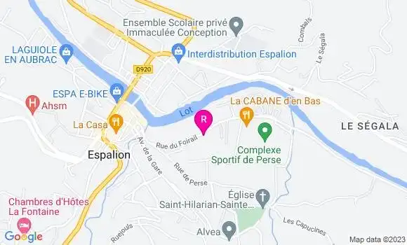 Localisation Restaurant Grill La Cabane d