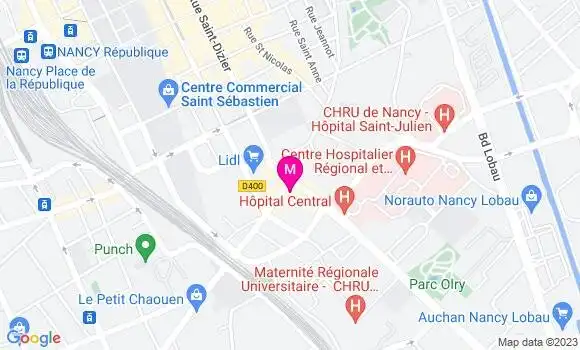 Localisation Brasserie Le Strasbourg