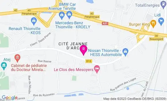 Localisation Restaurant  Aux Bouchées d