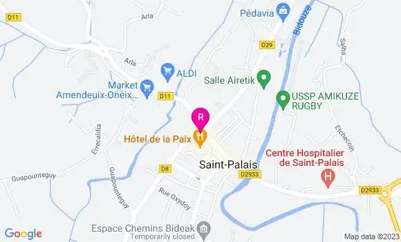 Localisation Restaurant Hôtel  Bruno Lafitte et Associes