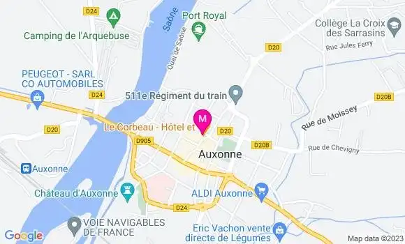 Localisation Le Bistrot des Halles