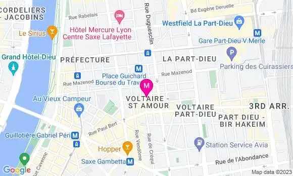 Localisation Restaurant Libanais Comptoir de Beyrouth