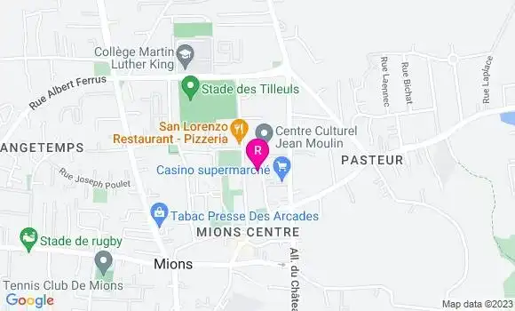 Localisation Restaurant  Le K