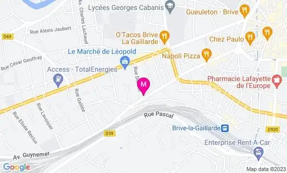 Localisation Restaurant Bar Le Zola
