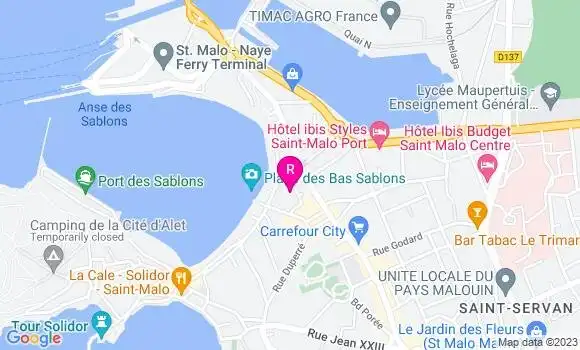 Localisation Le Bistrot du Marché
