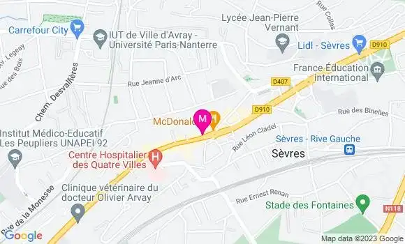 Localisation Restaurant Chinois Yezi