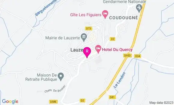 Localisation Auberge des Carmes