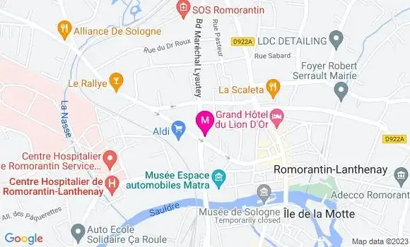 Localisation Pizzeria Le Petit Lutin