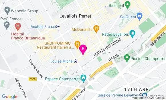 Localisation Restaurant  29 Tonight