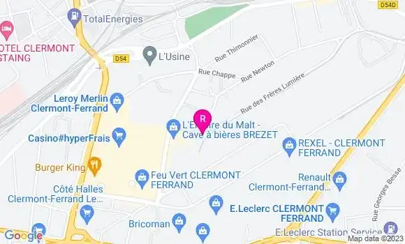 Localisation Restaurant  La Cote Rotie