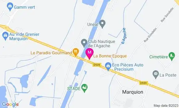 Localisation Restaurant  La Bonne Epoque