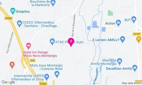 Localisation Restaurant  La Cuizine