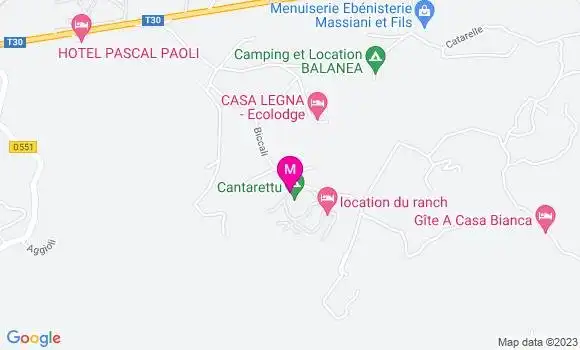 Localisation Pizzeria Cantarettu City