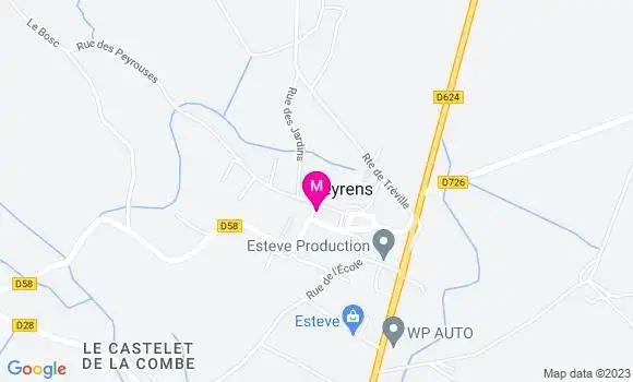 Localisation Auberge la Calèche