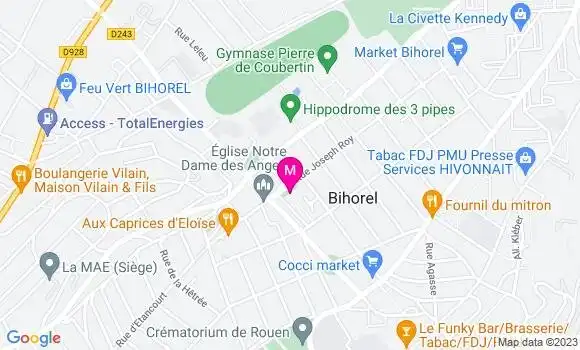 Localisation Restaurant  Le Bibi