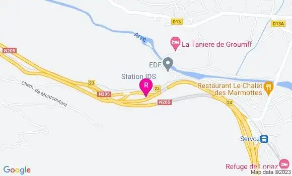 Localisation Restaurant  Le Chatelard