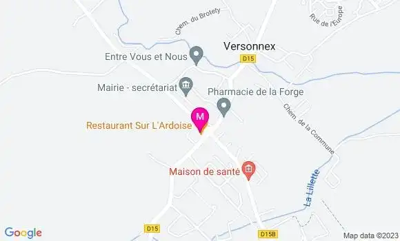 Localisation Restaurant  Sur l